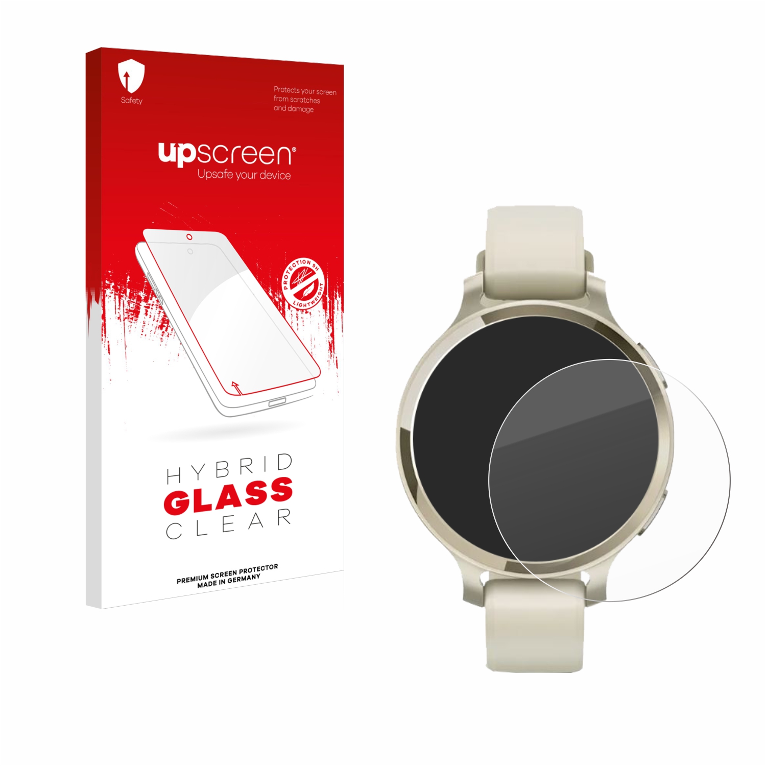 čirá skleněná fólie upscreen Hybrid Glas pro Garmin Lily 2 Active