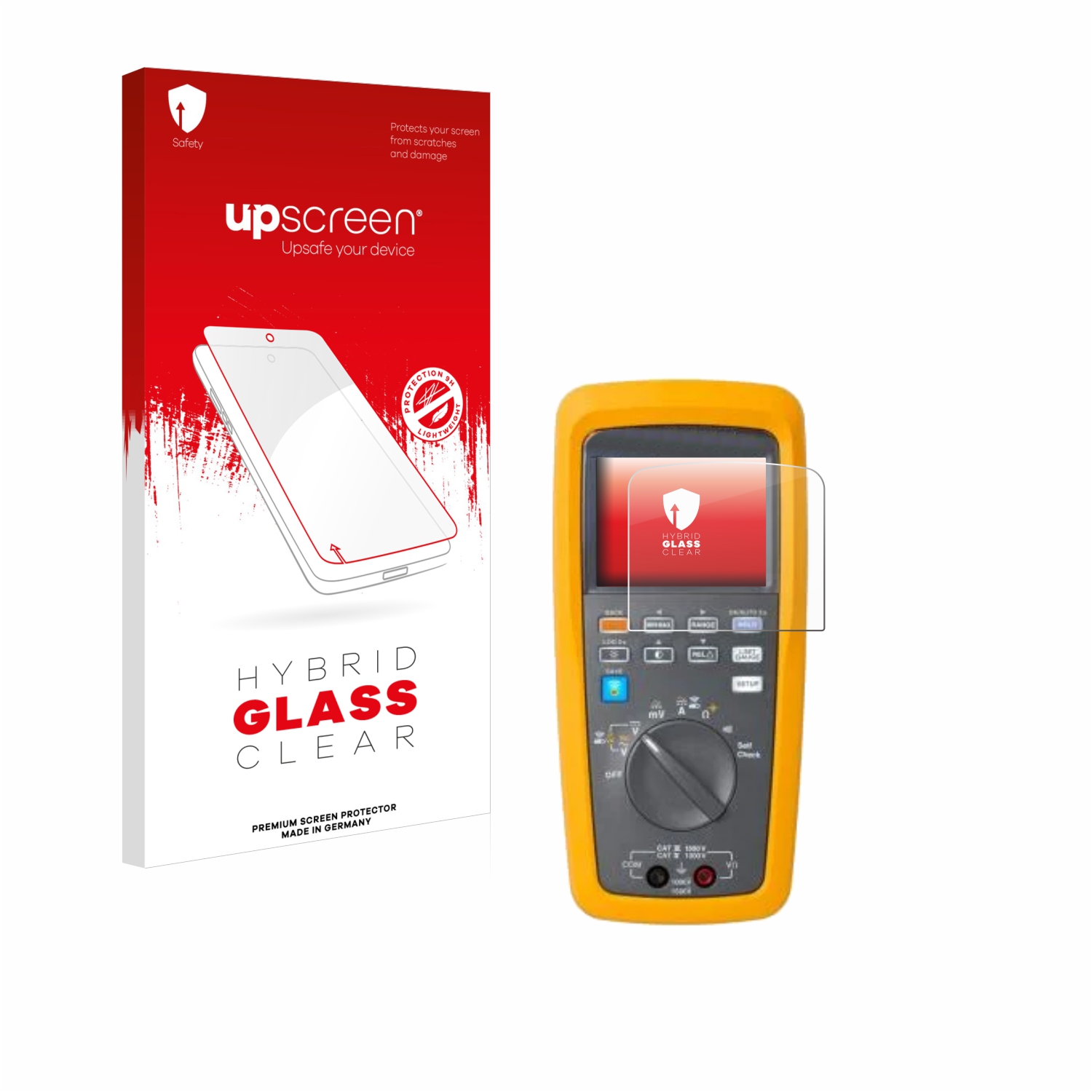 čirá skleněná fólie upscreen Hybrid Glas pro Fluke Solar-Multimeter 283 FC