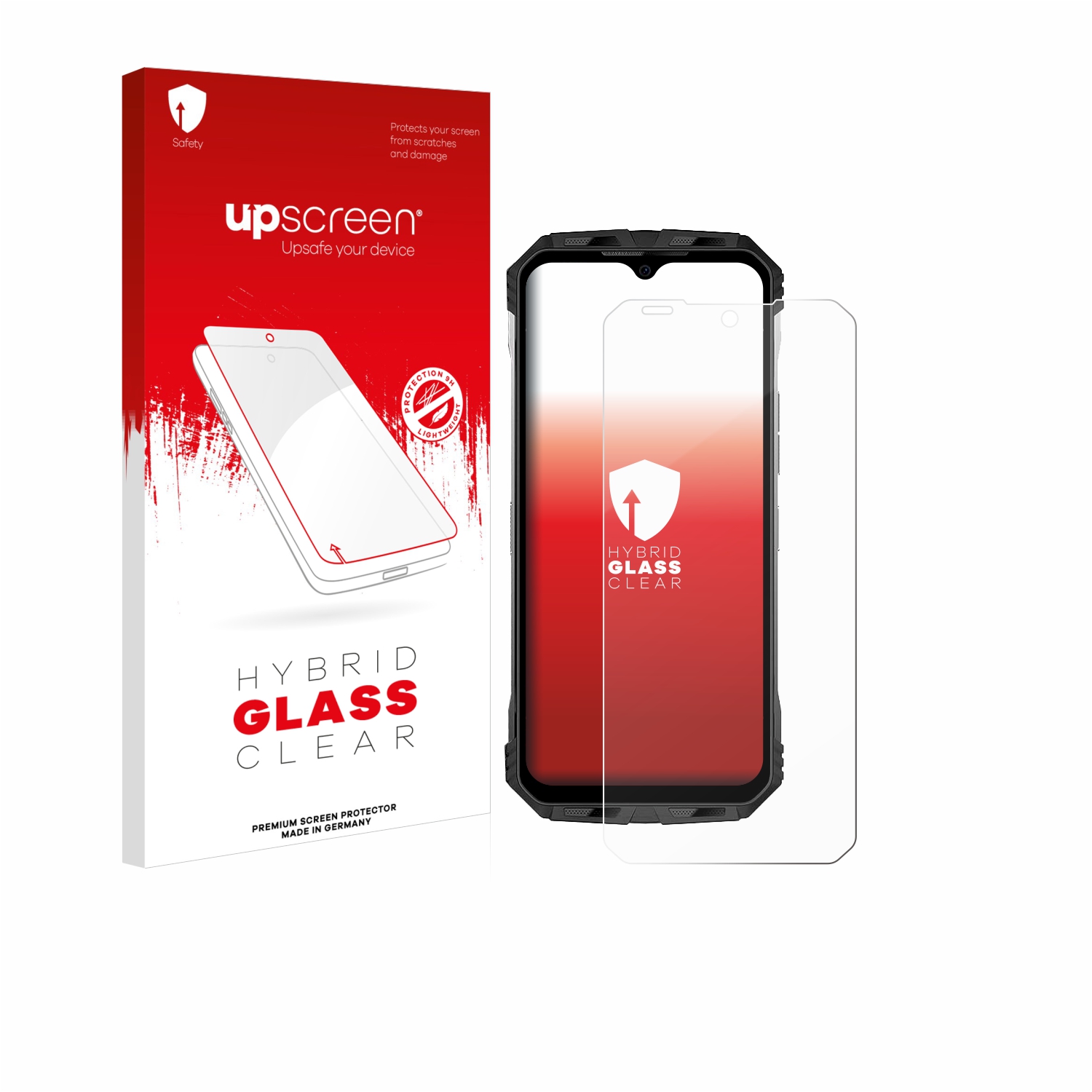 čirá skleněná fólie upscreen Hybrid Glas pro Doogee S punkt