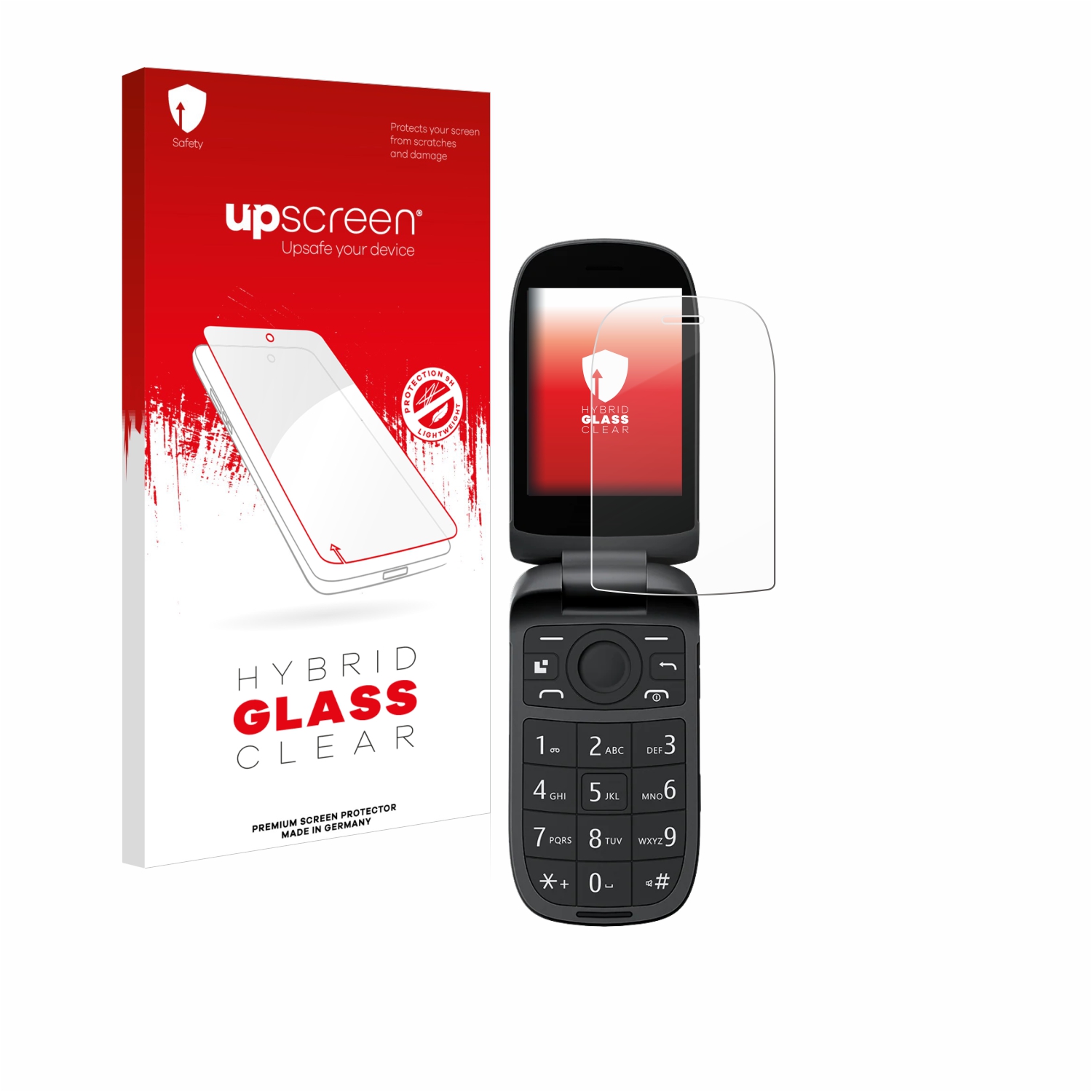 čirá skleněná fólie upscreen Hybrid Glas pro Blackview N2000 Flip (vnitřní displej)