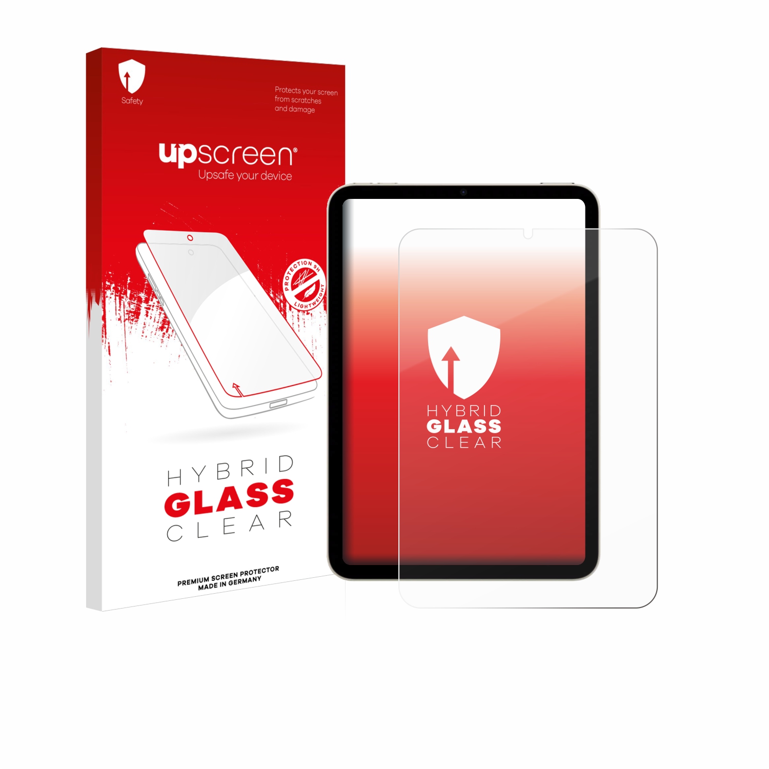 čirá skleněná fólie upscreen Hybrid Glas pro Apple iPad Mini 7 WiFi 2024