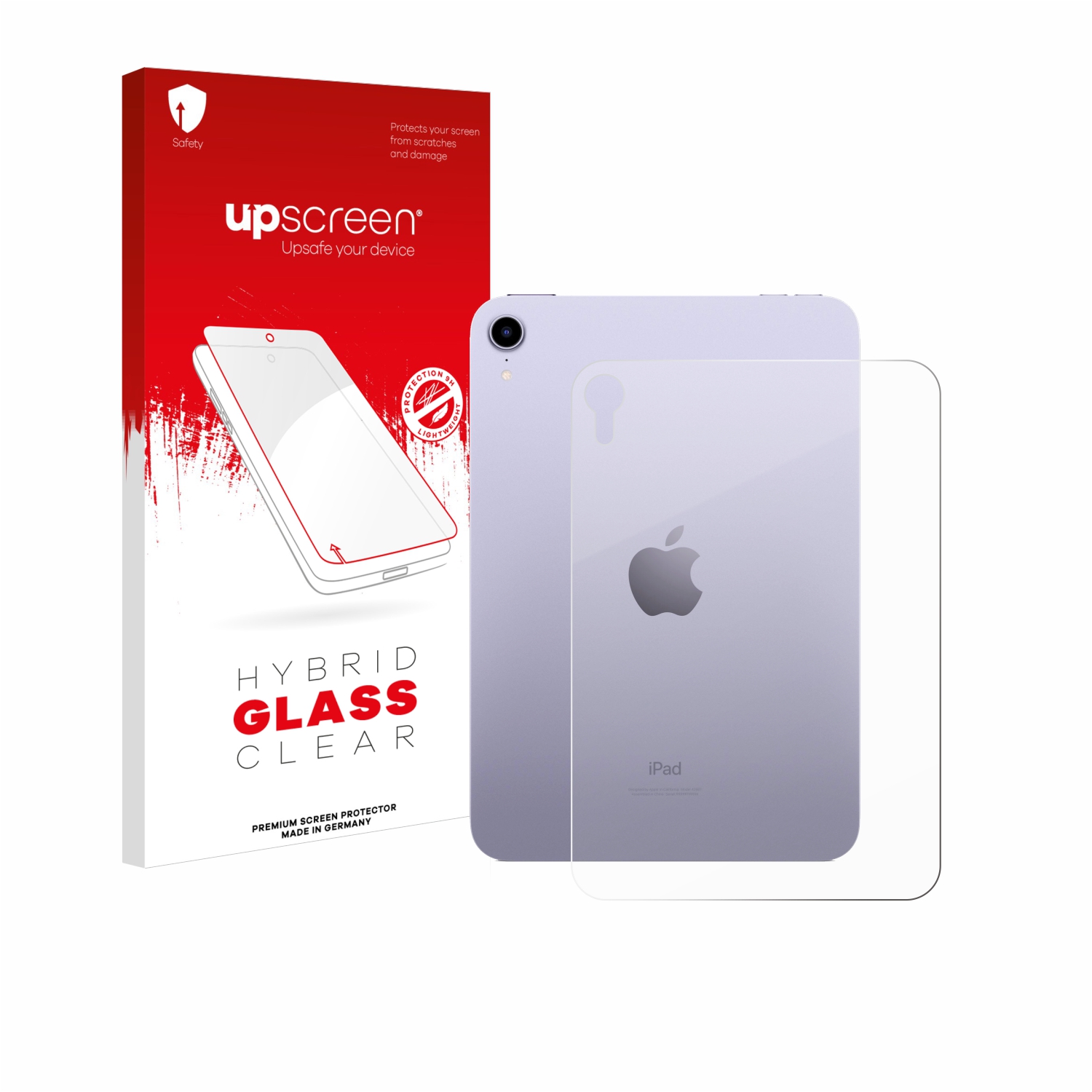 čirá skleněná fólie upscreen Hybrid Glas pro Apple iPad Mini 7 WiFi 2024 (zadní strana)
