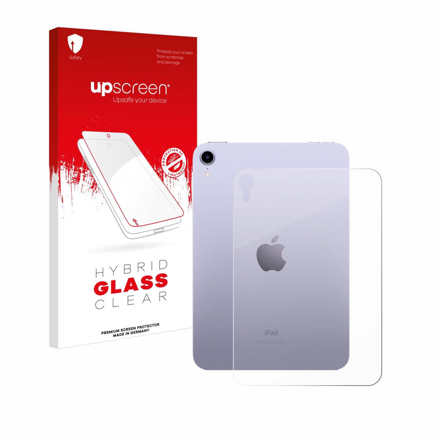 čirá skleněná fólie upscreen Hybrid Glas pro Apple iPad Mini 7 WiFi Cellular 2024 (zadní strana)