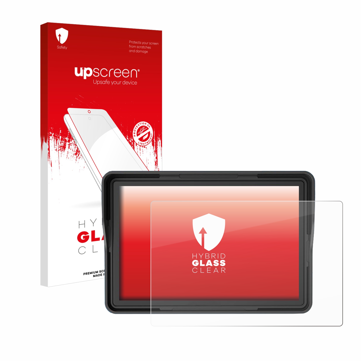 čirá skleněná fólie upscreen Hybrid Glas pro Essgoo Motorrad Carplay 5