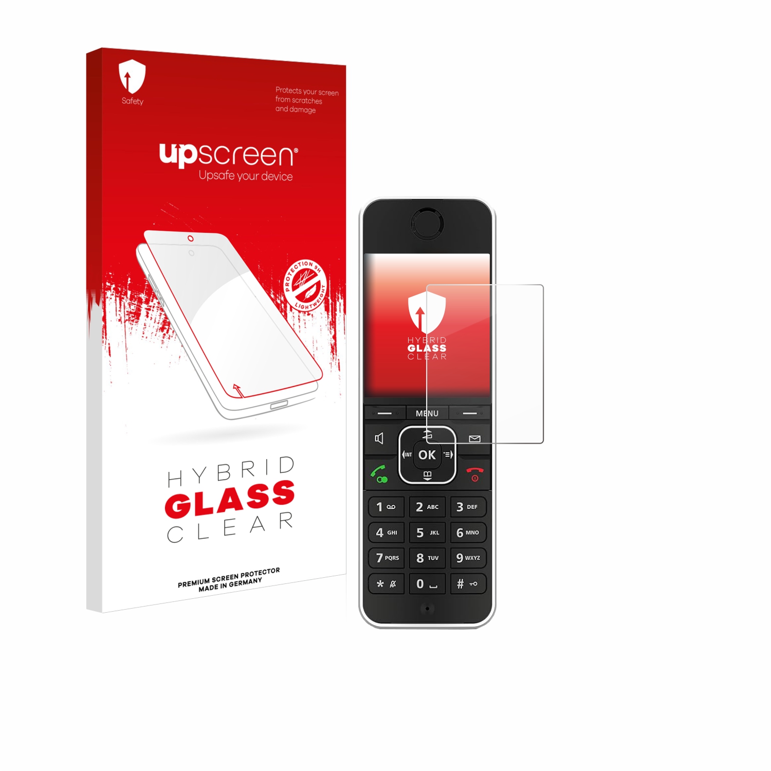 čirá skleněná fólie upscreen Hybrid Glas pro AVM Fritz!Fon C6 Black