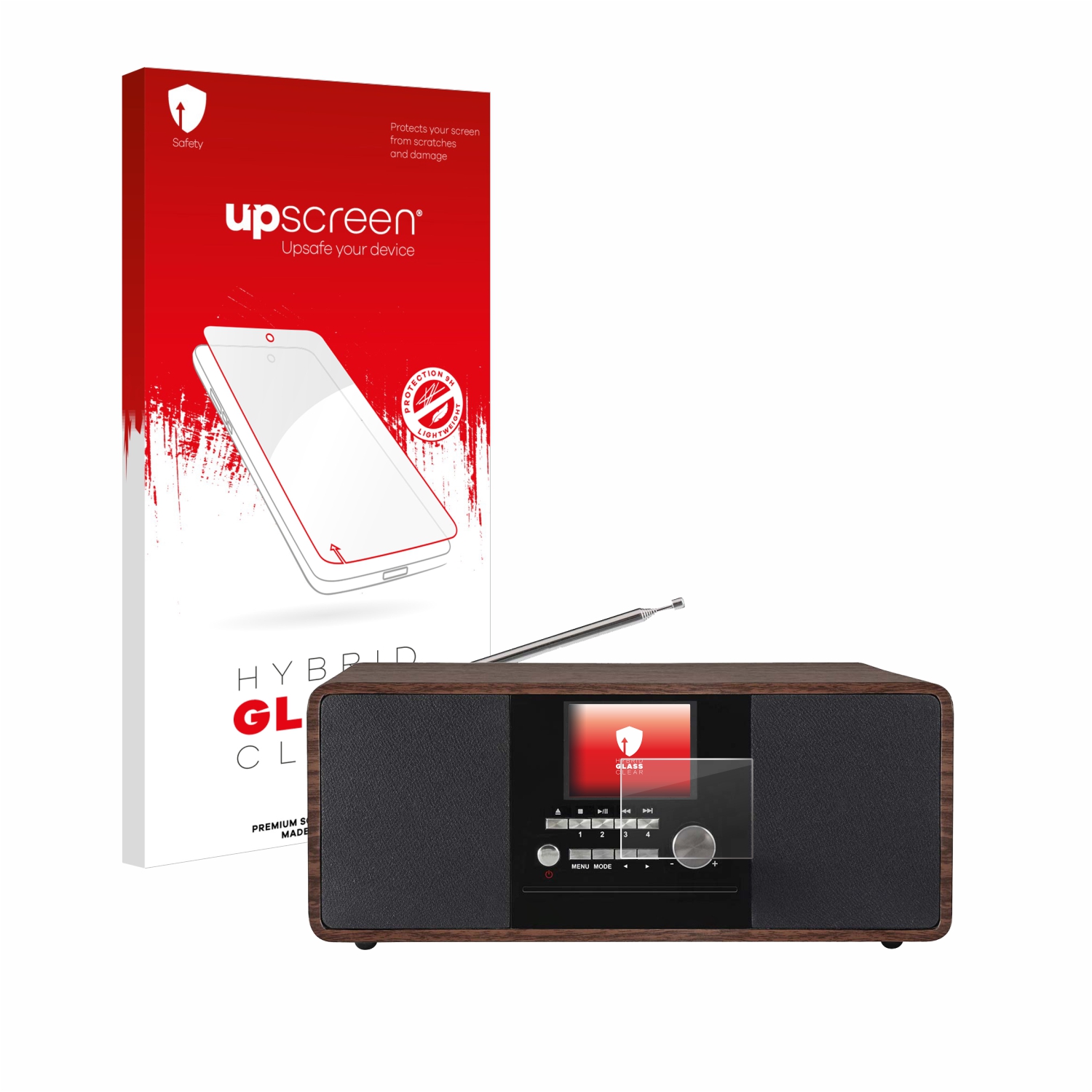čirá skleněná fólie upscreen Hybrid Glas pro Imperial DABMAN i200