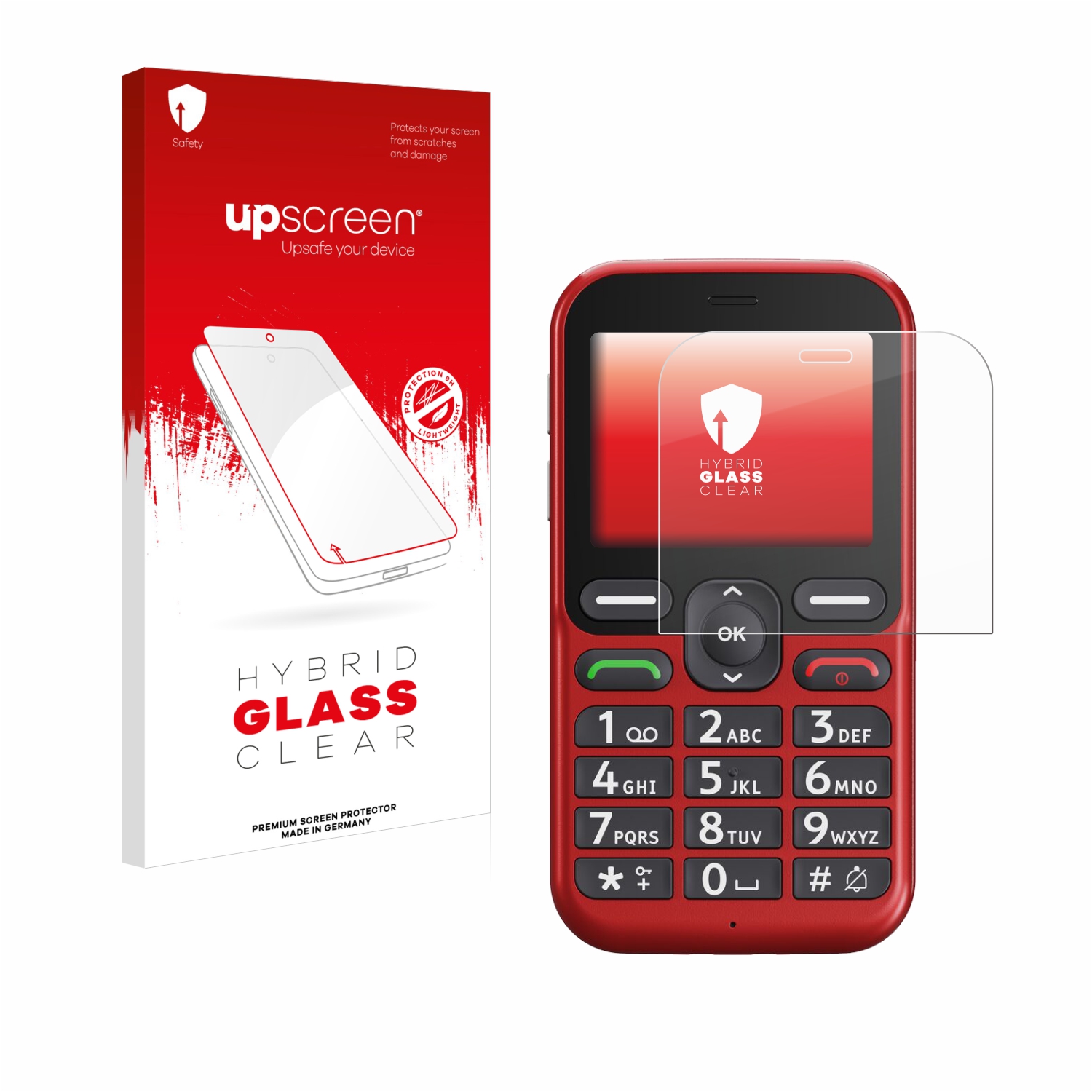 čirá skleněná fólie upscreen Hybrid Glas pro Doro Leva L10