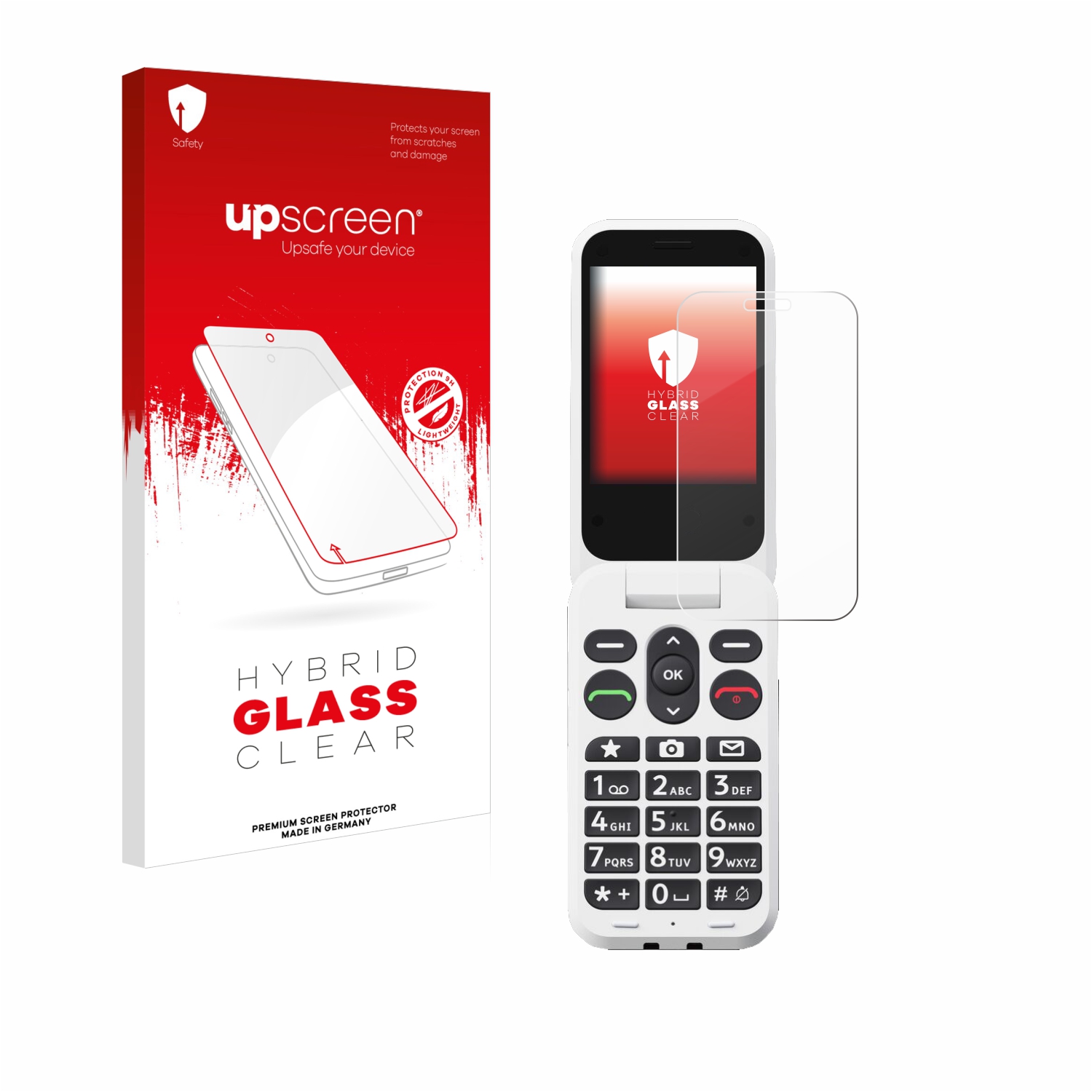 čirá skleněná fólie upscreen Hybrid Glas pro Doro Leva L20