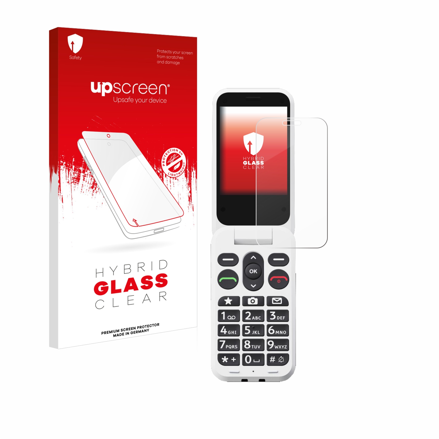 čirá skleněná fólie upscreen Hybrid Glas pro Doro Leva L30