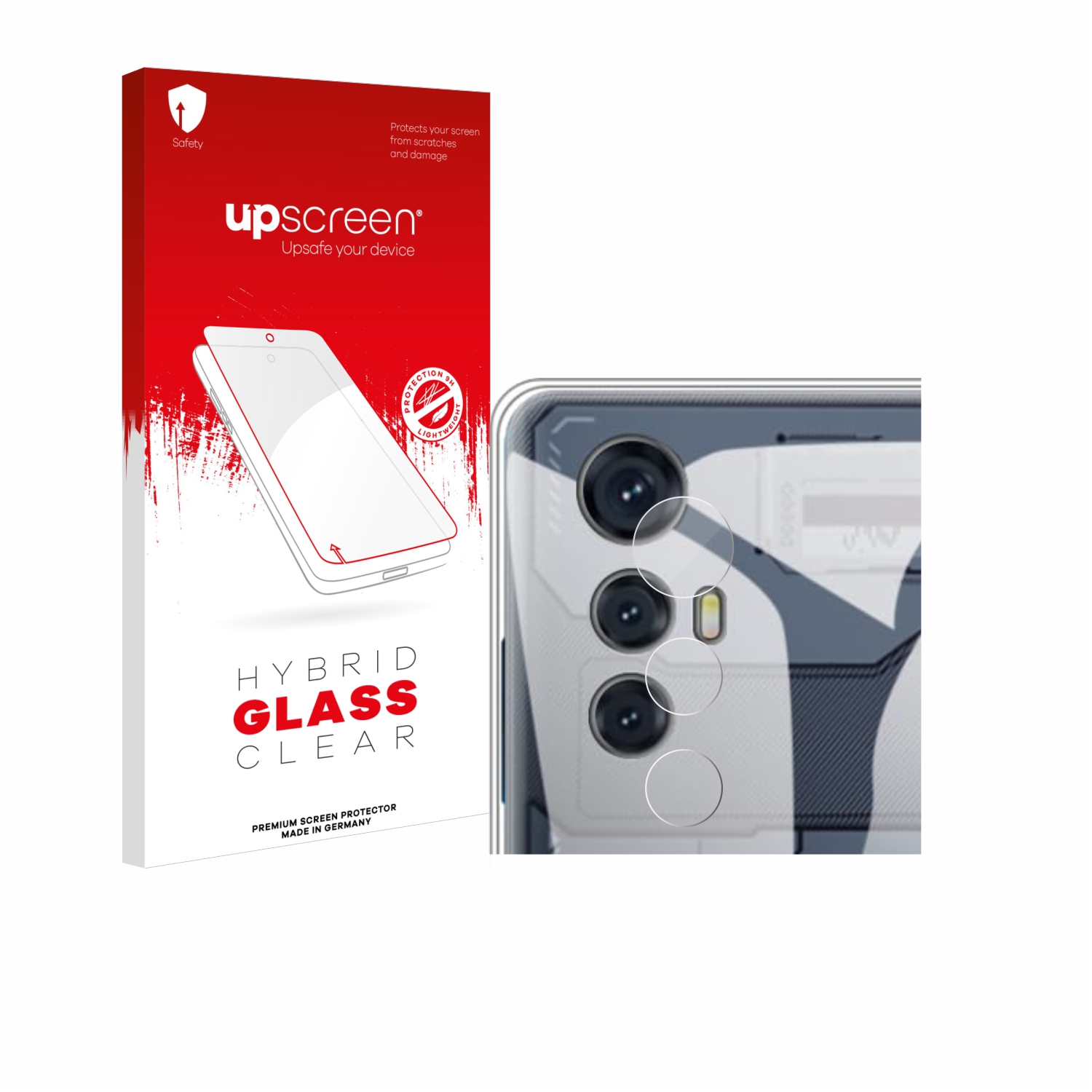 čirá skleněná fólie upscreen Hybrid Glas pro Cubot Max 5 (pouze kamera)